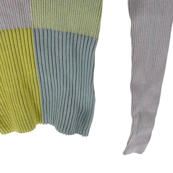 Rails Sweater Womens XS Pink Colorblock Pia Cashmere Blend Stretch Knit NEW - Picture 9 of 16